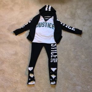 Justice 3 piece outfit